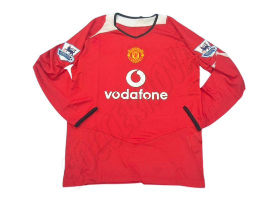 Manchester United 2004/06 Long Sleeves Home Shirt