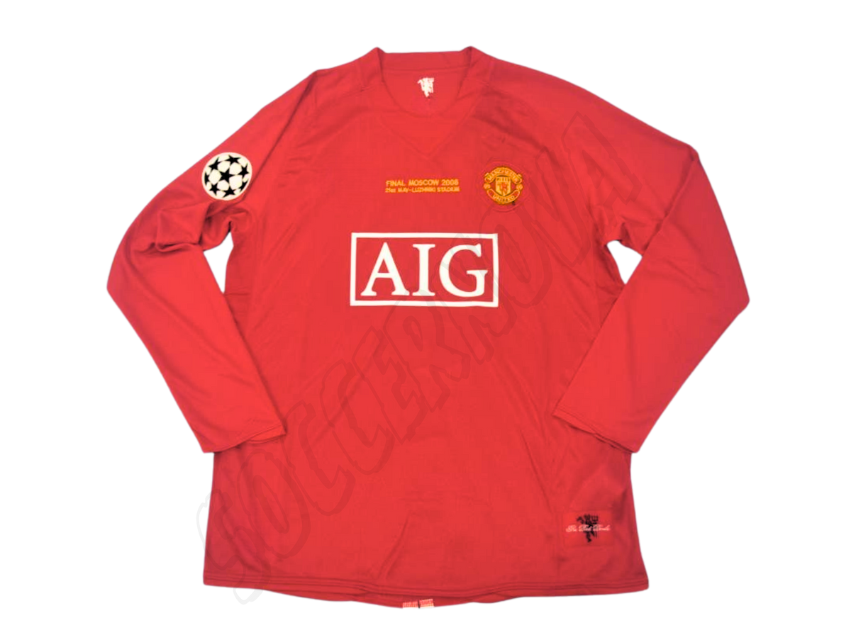 Maillot Domicile Manches Longues Manchester United Finale UCL 2007/08