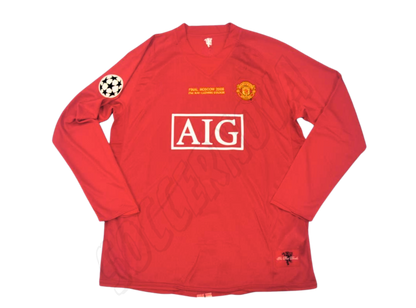 Maillot Domicile Manches Longues Manchester United Finale UCL 2007/08