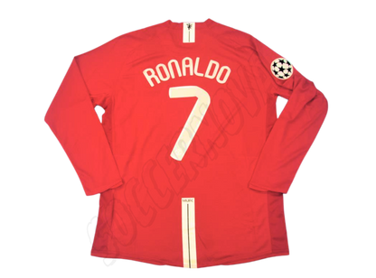 Maillot Domicile Manches Longues Manchester United Finale UCL 2007/08