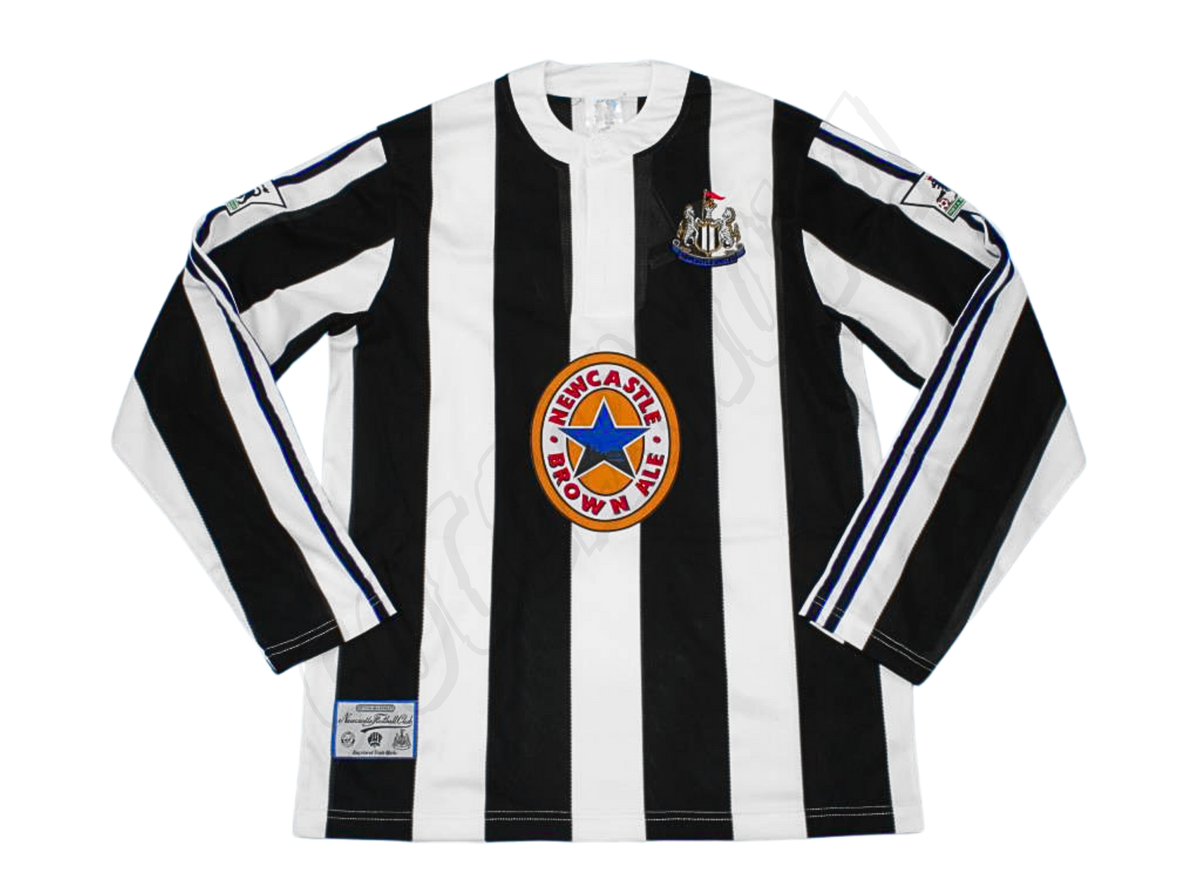 Camiseta Local Newcastle United 1995/97 Manga Larga