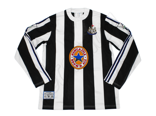 Camiseta Local Newcastle United 1995/97 Manga Larga
