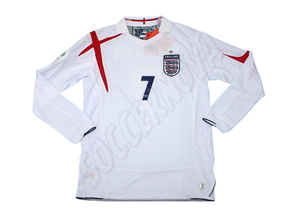 Maillot domicile manches longues Angleterre 2005/07