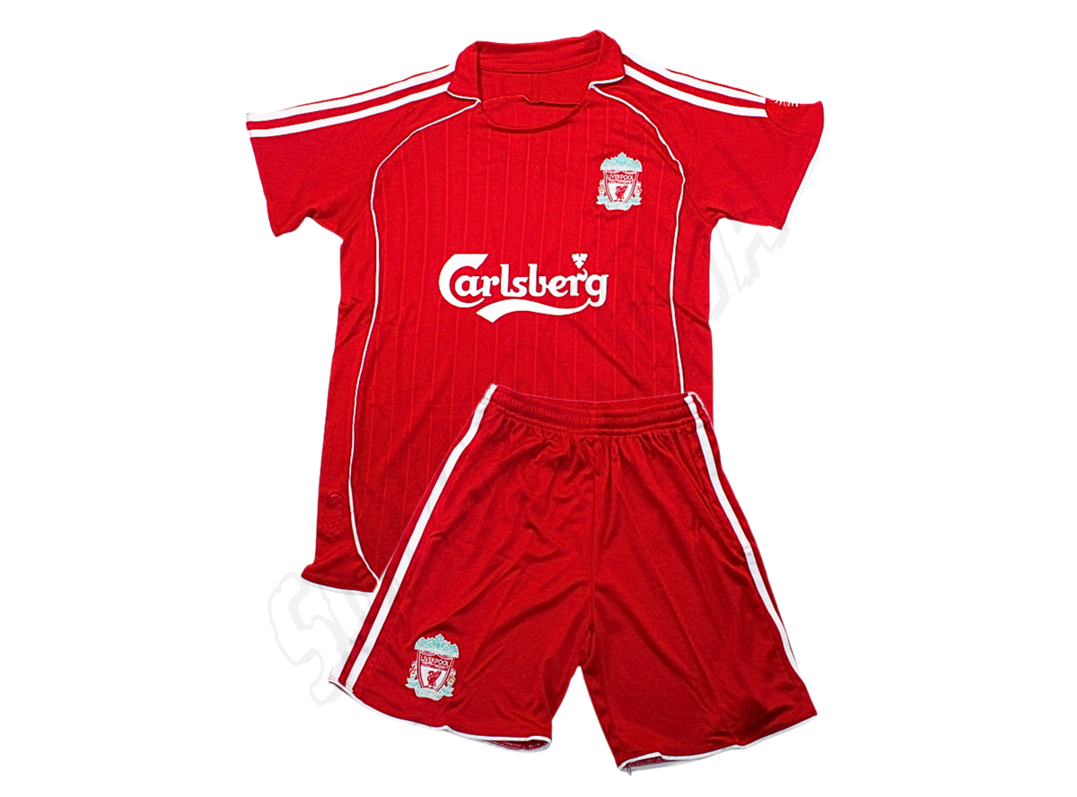Equipación de local para niños del Liverpool FC 2006/08