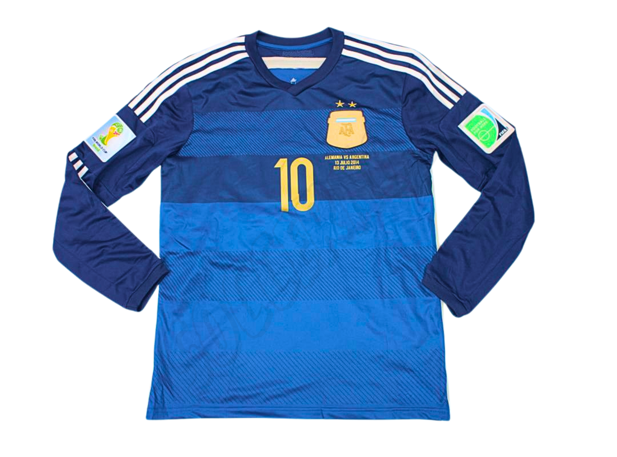 Argentina 2014/15 Long Sleeves WC Final Away Shirt