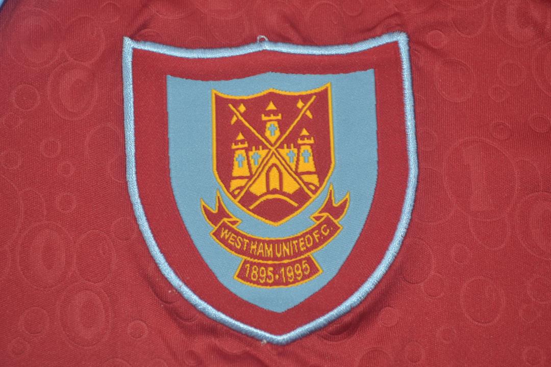 Camiseta de local del centenario del West Ham United 1995/97
