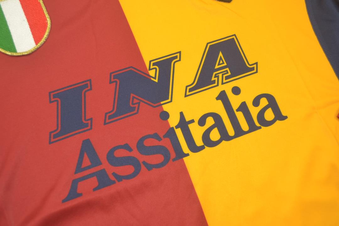 AS Roma 2001/02 UCL Long Sleeves Home Shirt