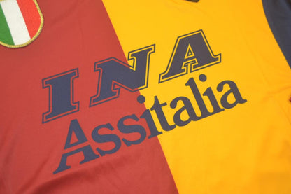 AS Roma 2001/02 UCL Long Sleeves Home Shirt