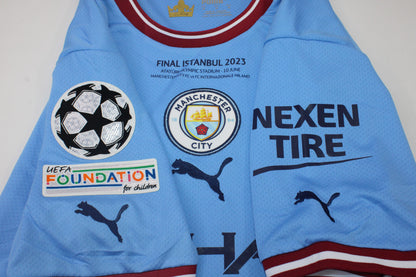 Camiseta de local final de la UCL del Manchester City 2022/23