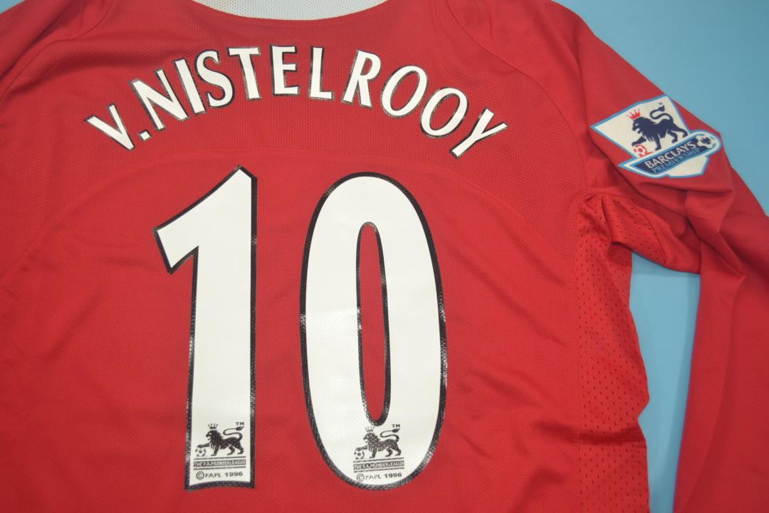 Manchester United 2004/06 Long Sleeves Home Shirt