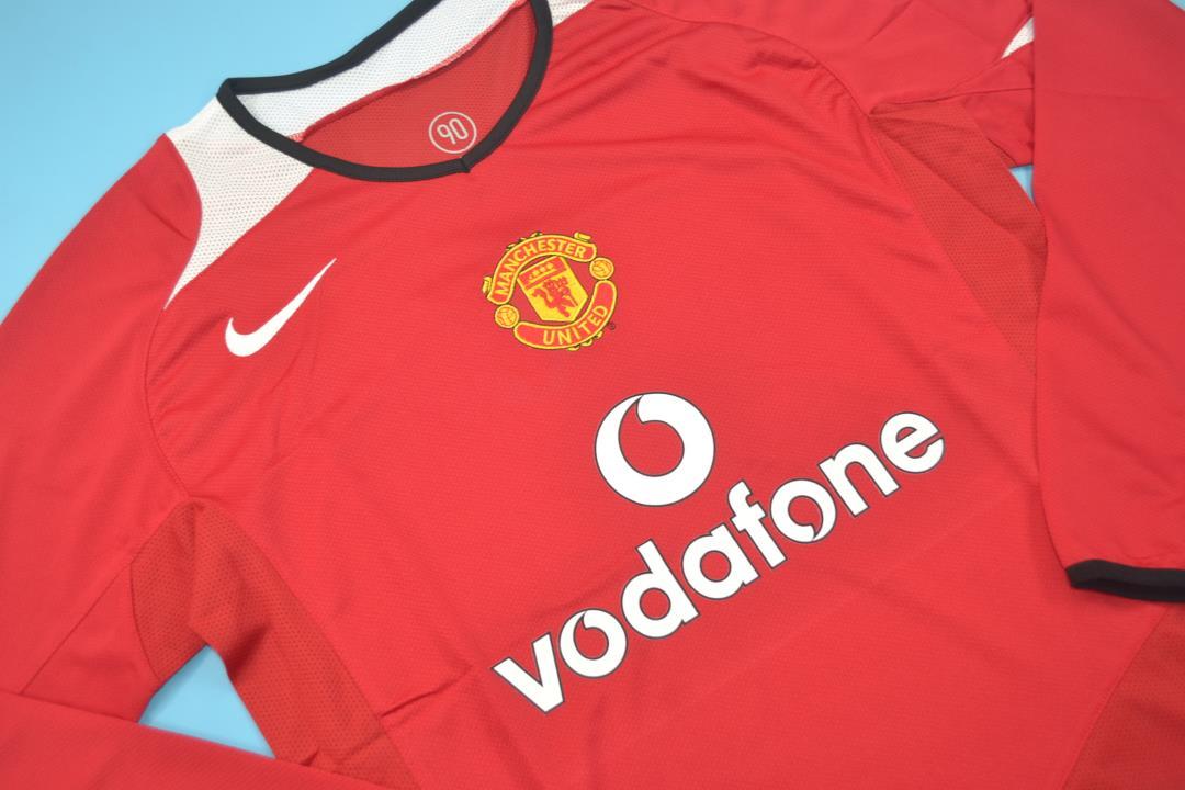 Manchester United 2004/06 Long Sleeves Home Shirt
