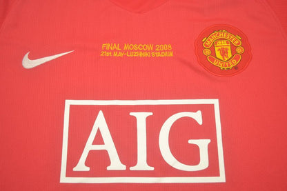 Maillot Domicile Manches Longues Manchester United Finale UCL 2007/08