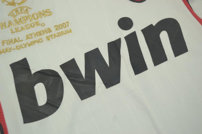 Camiseta de la segunda equipación del AC Milan 2006/07 para la final de la Liga de Campeones, manga larga