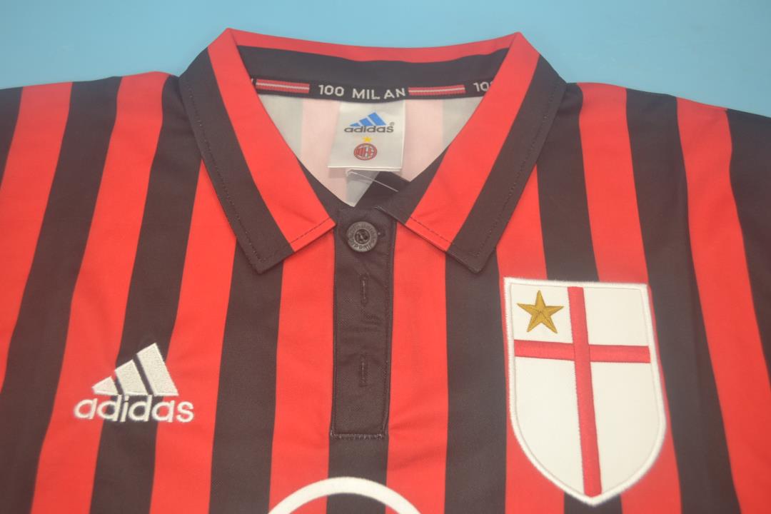 Camiseta Local del AC Milan Centenario 1999/00