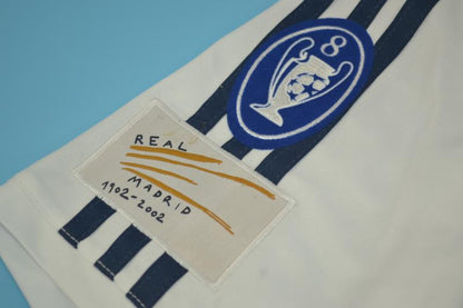 Camiseta de local del Real Madrid Centenario 2001/02