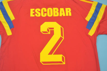 Camiseta de visitante de Colombia 1990