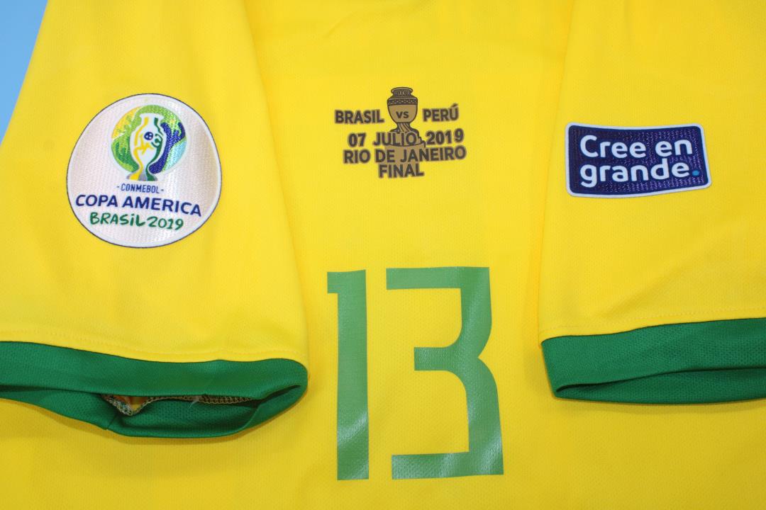 Maillot domicile finale Copa America Brésil 2019/20