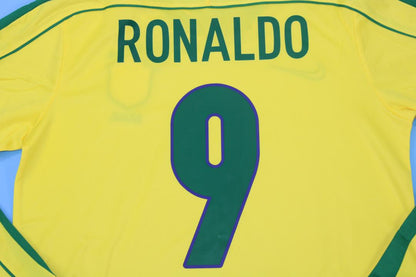 Brasil 1998/00 Camiseta de local de manga larga