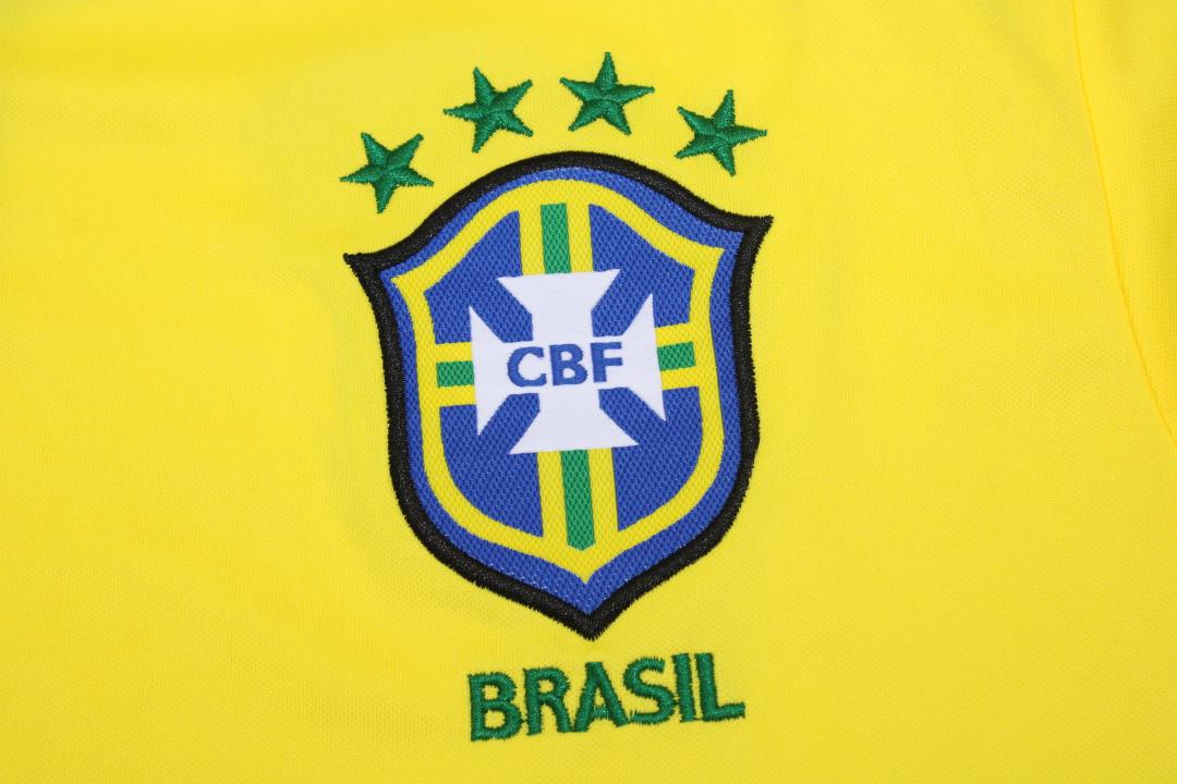 Brasil 1998/00 Camiseta de local de manga larga
