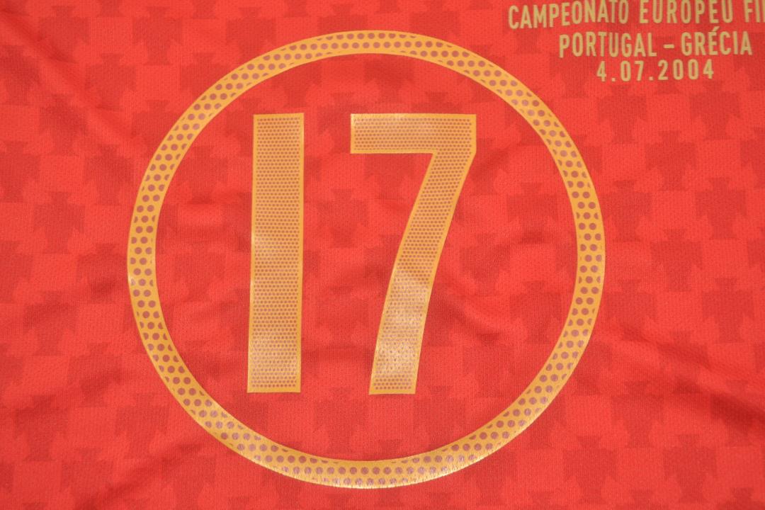 Maillot domicile finale Euro Portugal 2004/06