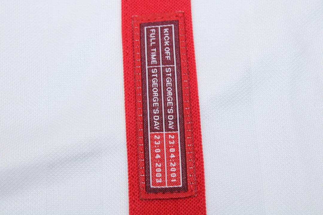 Maillot domicile manches longues Angleterre 2001/03