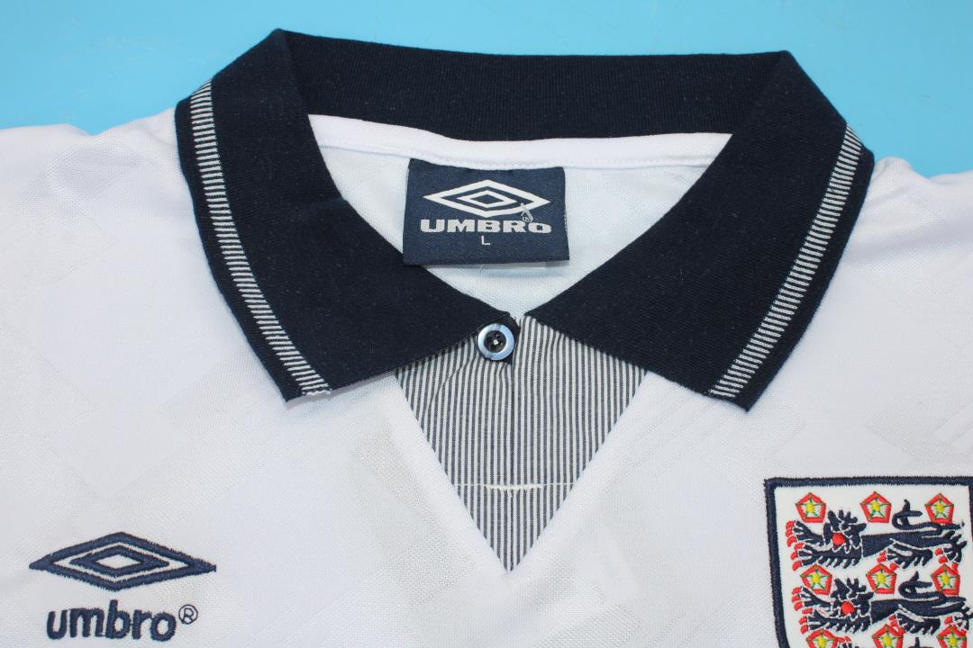 Camiseta de casa de Inglaterra Copa del Mundo 1990/92