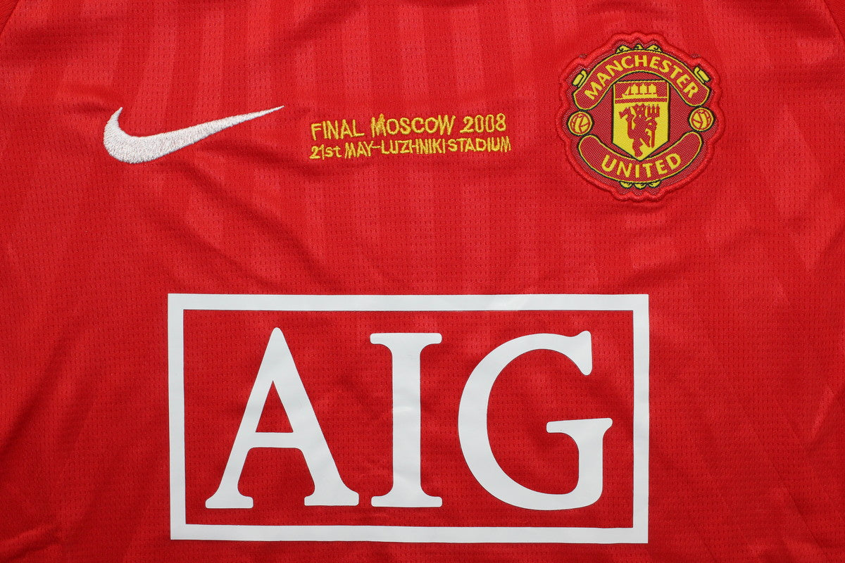 Manchester United 2007/08 UCL Final Kids Home Kit