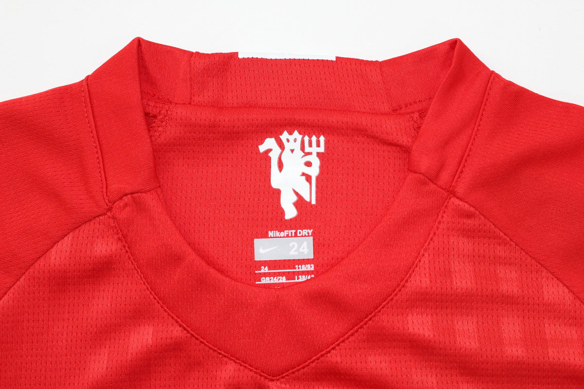 Manchester United 2007/08 UCL Final Kids Home Kit
