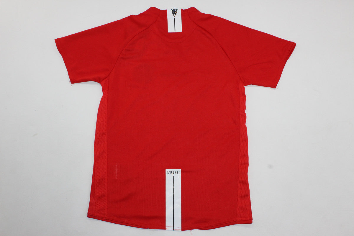 Manchester United 2007/08 UCL Final Kids Home Kit