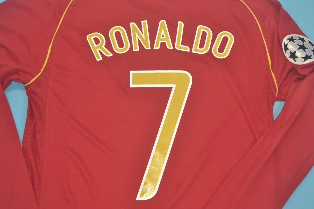 Camiseta de local de manga larga del Manchester United 2006/07