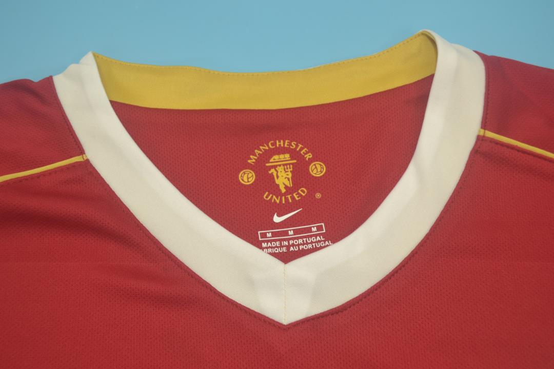 Camiseta de local de manga larga del Manchester United 2006/07