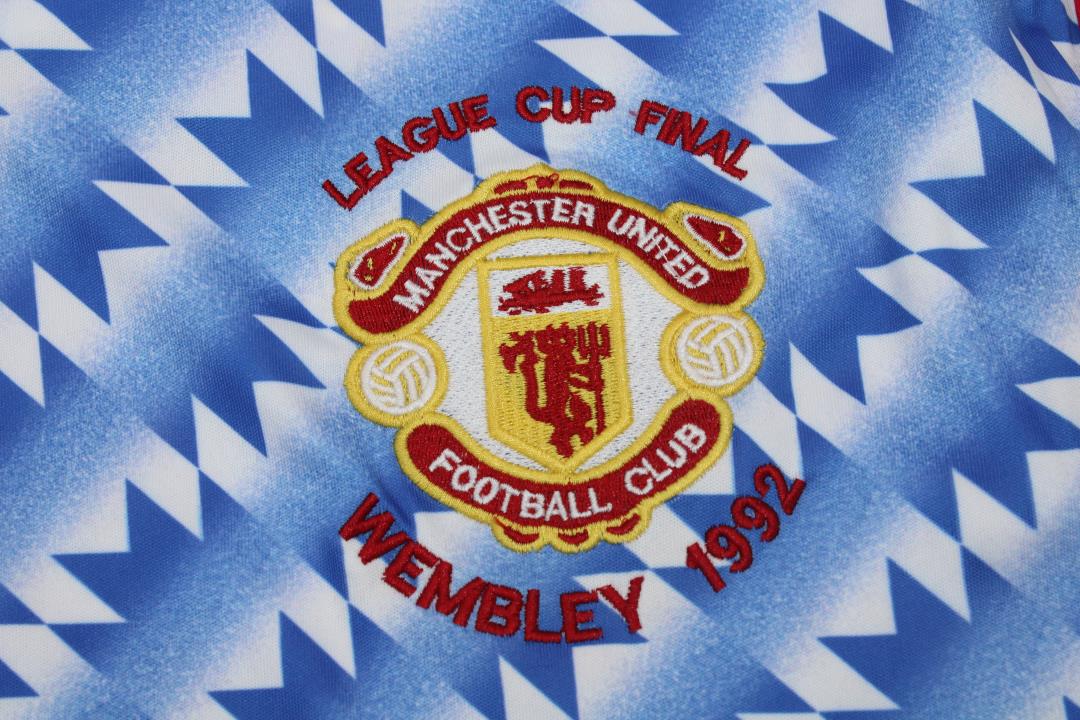 Camiseta de Visitante Manga Larga de la Final de la Copa de la Liga Manchester United 1990/92