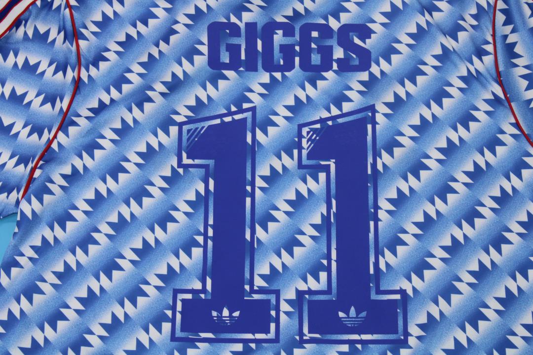 Camiseta de Visitante Manga Larga de la Final de la Copa de la Liga Manchester United 1990/92