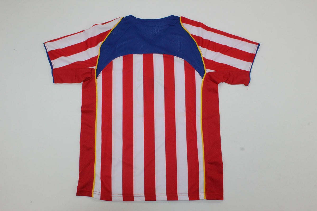 Equipación de casa de niño del Atlético de Madrid 2004/05