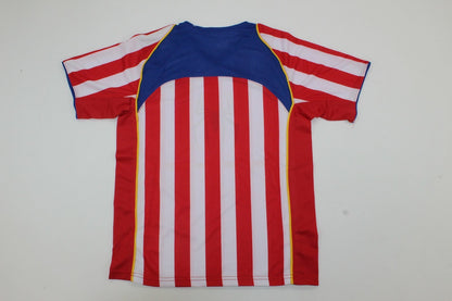Equipación de casa de niño del Atlético de Madrid 2004/05