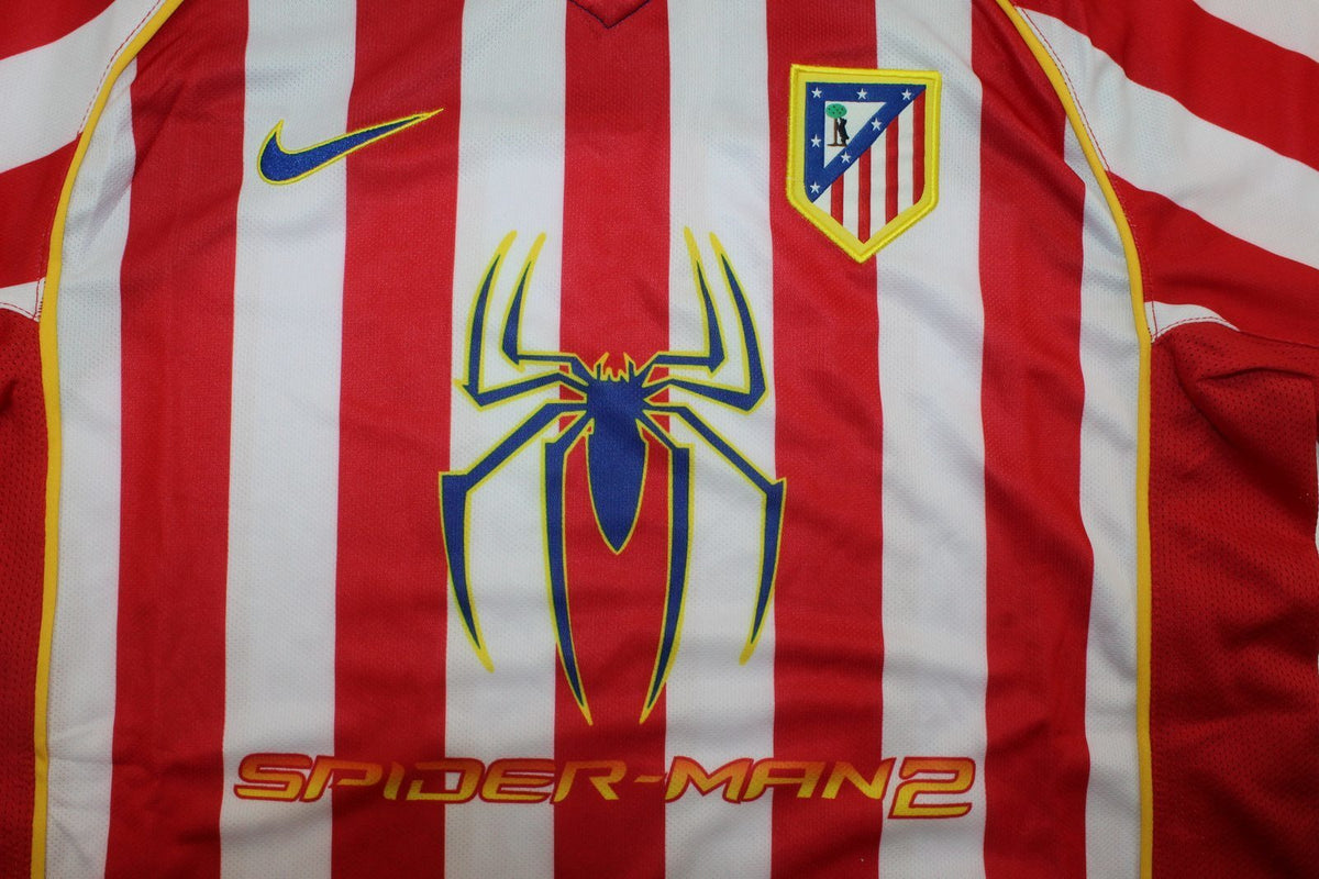 Equipación de casa de niño del Atlético de Madrid 2004/05