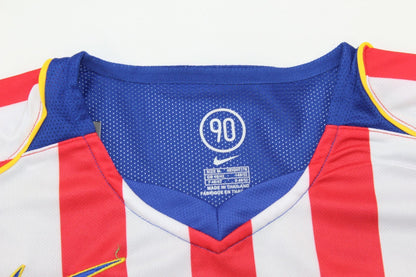 Camiseta de local del Atlético de Madrid 2004/05