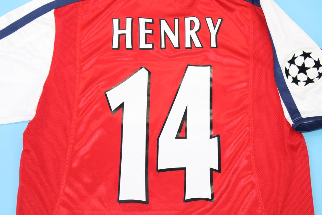 Camiseta local del Arsenal 2000/02