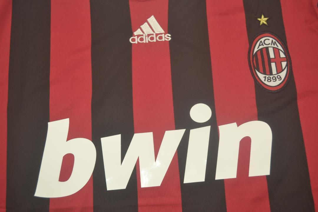 Camiseta de local de manga larga AC Milan 2009/10