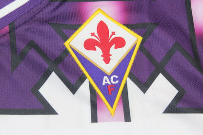 Camiseta de la segunda equipación de la Fiorentina 1992/93 de manga larga