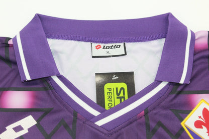 Camiseta de la segunda equipación de la Fiorentina 1992/93 de manga larga