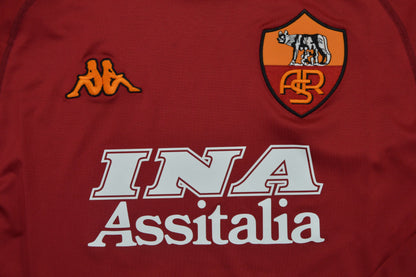 AS Roma 2000/01 Long Sleeves Home Shirt